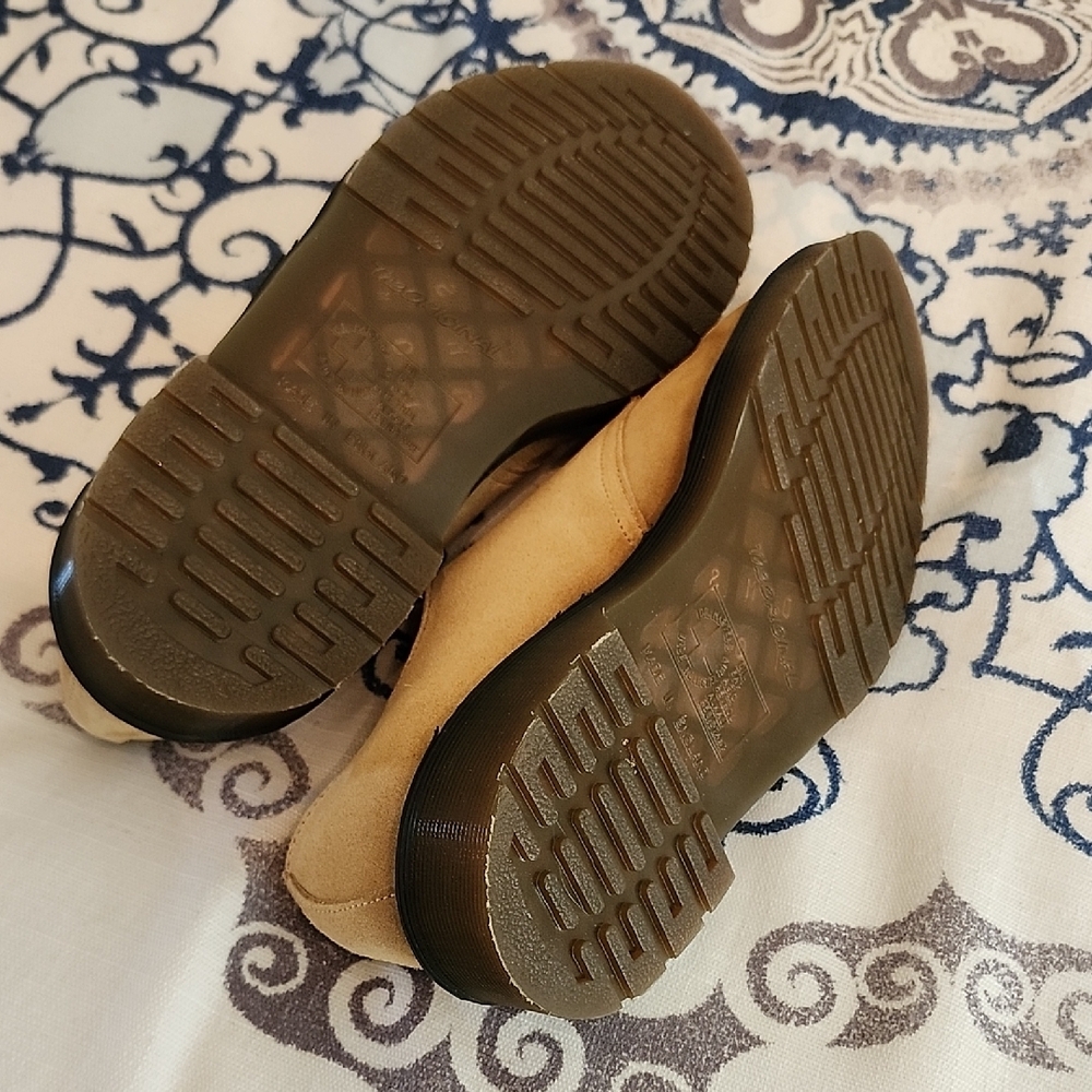 Dr. Martens Classic Tan Suede Oxfords - Picture 8 of 10